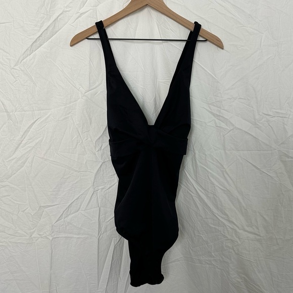 Black One-Piece Swimsuit size 18 - Picture 1 of 4